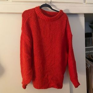 Zara oversized red sweater